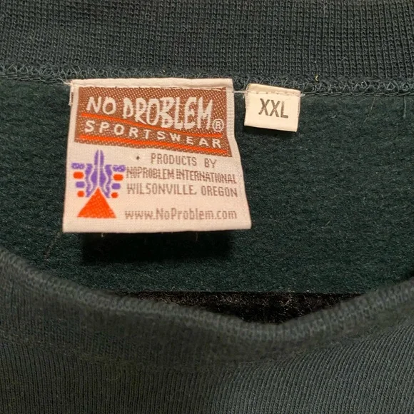 Vintage Alaska Crew Neck Sweatshirt No Problem Sportswear Size XXL - Picture 4 of 5